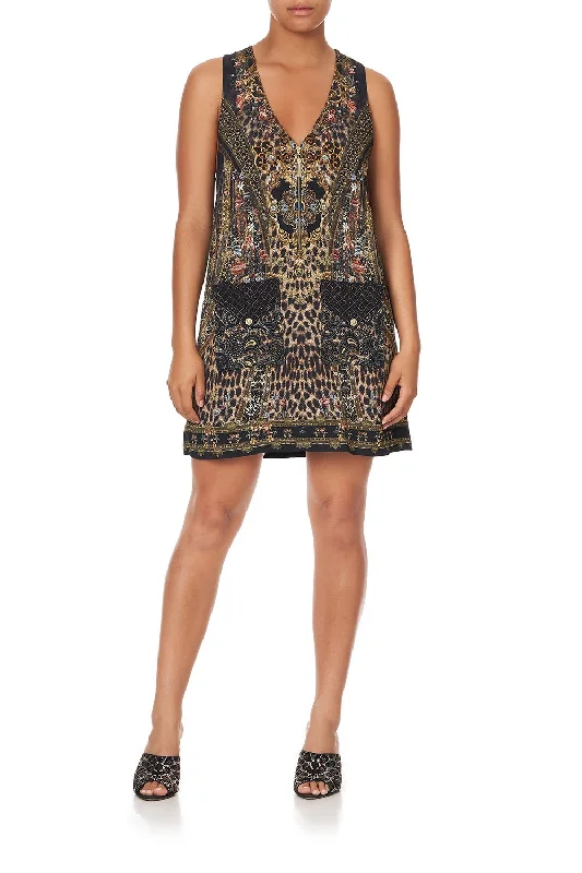 V NECK SHIFT DRESS ABINGDON PALACE Lace Dress Layers