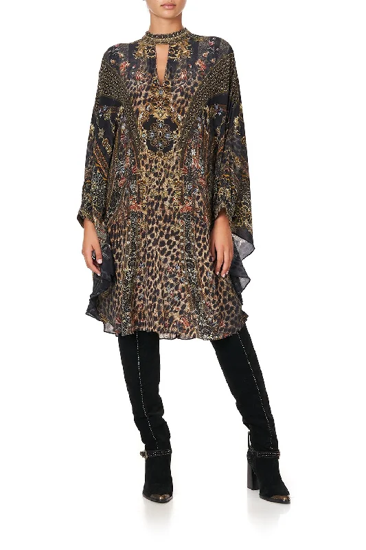 SHORT KAFTAN WITH HIGH NECK ABINGDON PALACE Bohemian Lace Dress