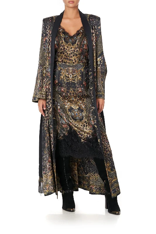 KIMONO COAT WITH SPLITS ABINGDON PALACE Lace Dress Fit