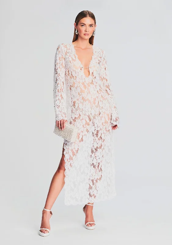 Reet Lace Kaftan Lace Dress Fit